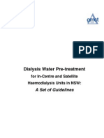 Water Guidelines Dialysis