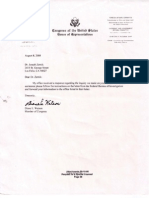 08-08-08 Congresswoman Watson Response Re Inquiry On FBI