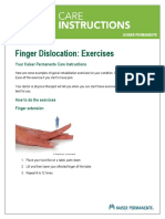 Finger Dislocation Exercises