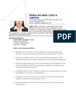 Aria Melinda Luisa R. Lariosa: OBJECTIVE:: Seeking A Challenging Career That