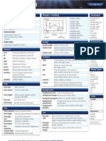 CSS 2.1 Help Cheat Sheet