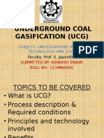 Underground Coal Gasification (Ucg)