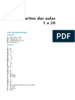 Telecurso 2000 - Matemática - Gabarito 01 A 20