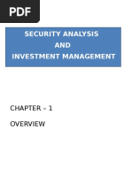 Security Analysis AND Investment Management