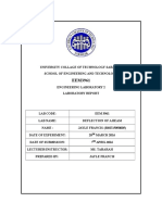 Deflection of Beam Lab Report