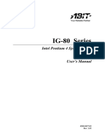 IG-80 Series: Intel Pentium 4 System Board Socket 775 User's Manual