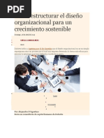 Cómo Estructurar El Diseño Organizacional para Un Crecimiento Sostenible