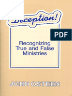 Deception - Recognizing True and False Ministries