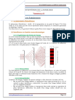 Interferences Lumineuses Cours