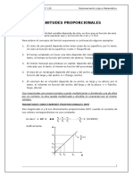 Unidad 1a Magnitudes Proporcionales