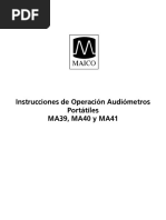 Spanish 394041 Manual - Audiometro