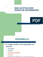 Código de Ética Dos Profissionais de Enfermagem