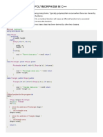 CPP Polymorphism