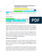 Microhabilidades Psicomotrices para La Expresión Escrita