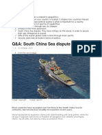 Q&A: South China Sea Dispute: 27 October 2015