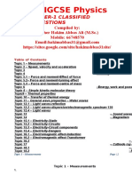 IGCSE Physics Paper 1 Classified