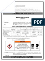 Limestone MSDS