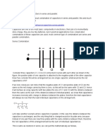 Combination of Series and Parallel Capacitors