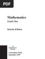 Grade 1 Math Curriculum Guide