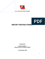 KPMB Report Writing Format