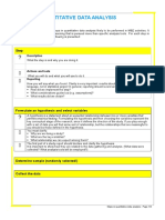 Steps Quantitative Data Analysis