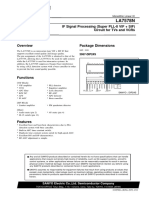 If Signal Processing (Super Pll-Ii Vif + Sif) Circuit For Tvs and Vcrs