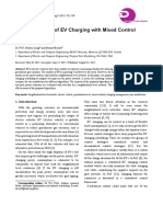 Impact Analysis of EV Charging With Mixed Control Strategy