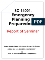 ISO 14001: Emergency Planning & Preparedness: Report of Seminar