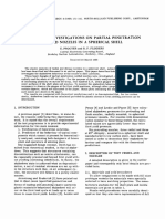 Investigations On Partial Penetration Welded Nozzle