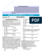 SBI PO Solved Paper 2014