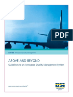 Above and Beyond: Guidelines To An Aerospace Quality Management System