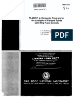 FLANGE - A Computer Program For The Analysis of Flanged Joints With Ring-Type Gaskets