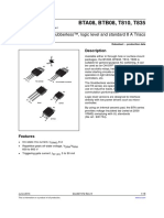 Snubberless Logic Level and Standard 8 A Triacs