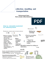 Sample Collection, Handling and Transportation