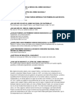 Preguntas Sobre El Himno Nacional de Guatemala