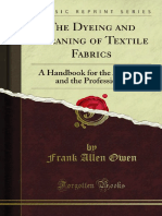 The Dyeing and Cleaning of Textile Fabrics 1000715929