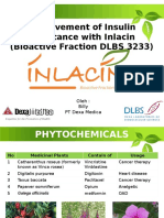 Improvement of Insulin Resistance With Inlacin (Bioactive Fraction DLBS 3233)