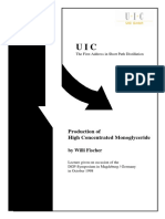 Monoglyceride-Short Path Distillation