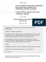 Thomas P. Budnick v. Barnstable County Bar Advocates, Inc., 989 F.2d 484, 1st Cir. (1993)