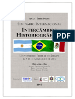 Anais Eletrônicos - Intercâmbios Historiográficos (2016) PDF