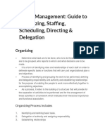 Nursing Management Organizing, Staffing, and Directing.