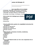 Examen de Biología 3a