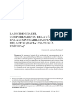 La Incidencia Del Comportamiento de La Victima