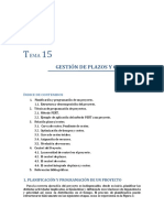 Tema 15. Gestion de Plazos y Costes PDF