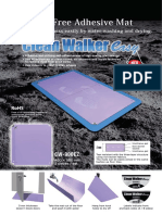 Film Free Adhesive Mat: Restore Adhesiveness Easily by Water-Washing and Drying