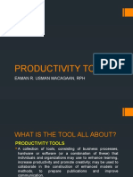 Productivity Tool: Eaman R. Usman Macagaan, RPH