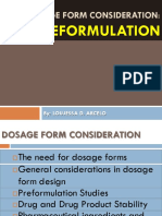 IV. Pre Formulation