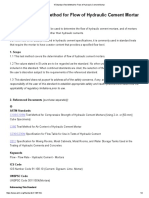 ASTM C1437 - 15 Standard Test Method For Flow of Hydraulic Cement Mortar