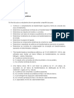 MQEII LHB - Exercicios para As Aulas Praticas Transf Trifasico