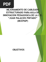 Mejoramiento de Cableado Estructurado para Aula de Innovacion